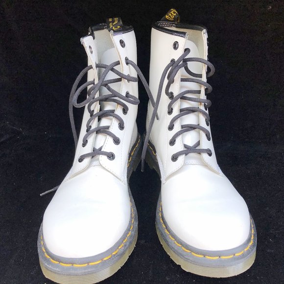 Dr. Martens Shoes - Dr Martens 1460 Lace Up Boots in White